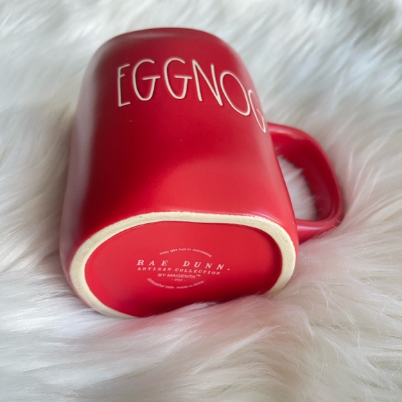 Rae Dunn Red Egg Nog Coffee Mug - Picture 2 of 4